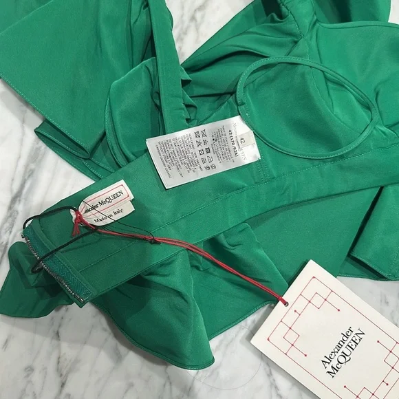 ALEXANDER MCQUEEN RUFFLED
CORSET CROP TOP - Picture 4 of 8